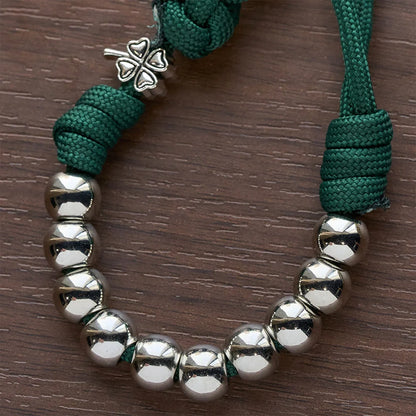 Rosario tascabile irlandese in paracord con benedizione e crocifisso celtico