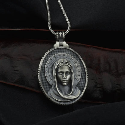 Naszyjnik ze stali nierdzewnej Wniebowzięcie Najświętszej Marii Panny